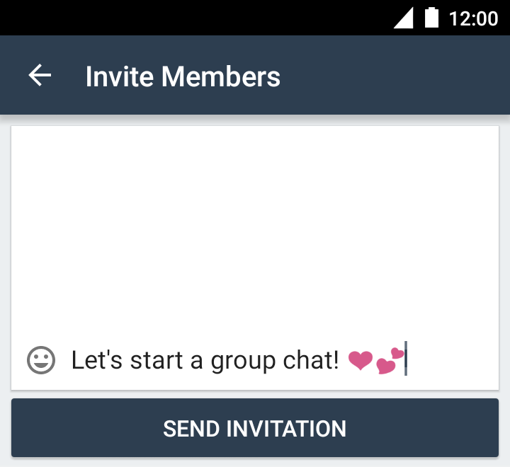 Creating a private group, step 3